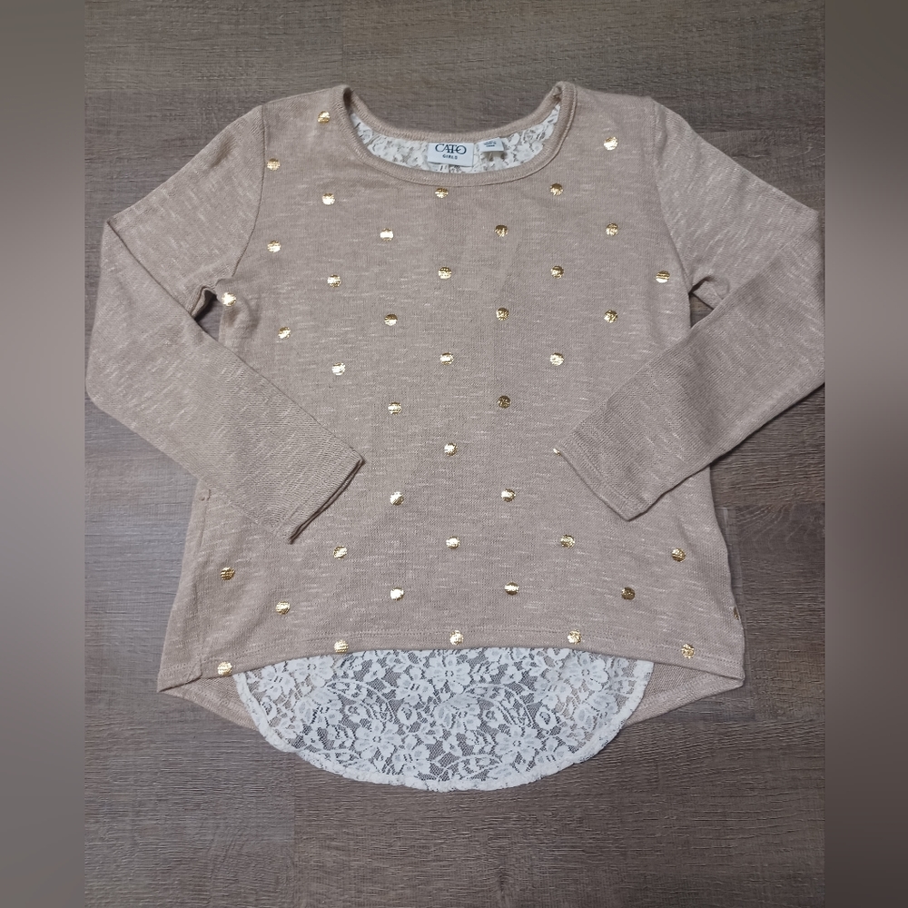 NEW Cato Girls Lace Sweater 8